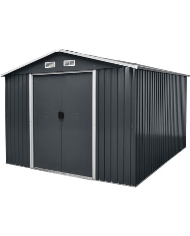 Domček Strend Pro, záhradný, plech, antracit, 301x303x214 cm