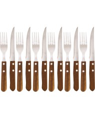 Príbor na steaky Strend Pro Grill, sada vidličiek a nožov, 12-dielna