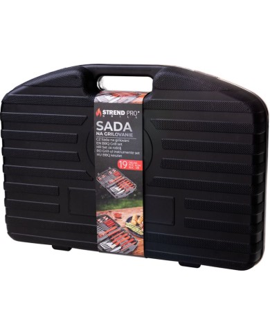 Sada náradia Strend Pro Grill, na opekanie, 19-dielna, v kufríku