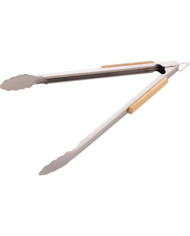 Kliešte Strend Pro Grill, na grilovanie, nerez, s drevenou rúčkou, 4,3x38-42 cm