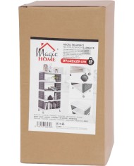 Regál MagicHome Rolly, plastový, 5 políc, 49x29x97 cm, na kolieskach