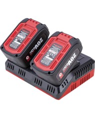 Nabíjačka Worcraft CLC-20V-4.5D ShareSYS, séria S20Li, 2x aku, rýchlonabíjačka