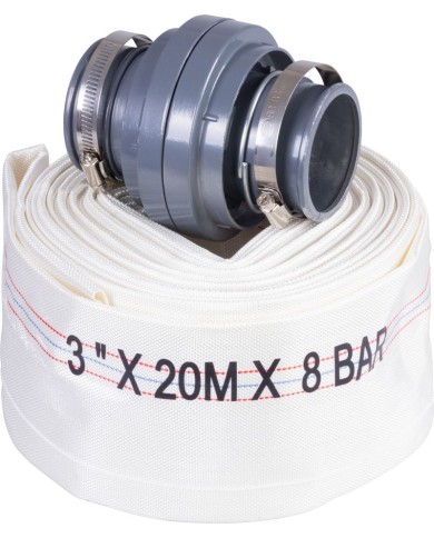 Hadica Strend Pro, prečerpávacia, výtlačná, s koncovkami, typ B, 3", 20 m