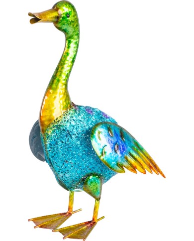 Dekorácia MagicHome Mecco, Kačka, plech, farebná, 27,5x15x47,5 cm