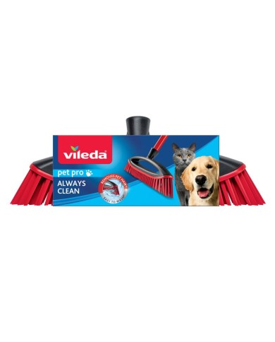 Metla Vileda Always Clean Pet Pro, mäkké gumové štetiny