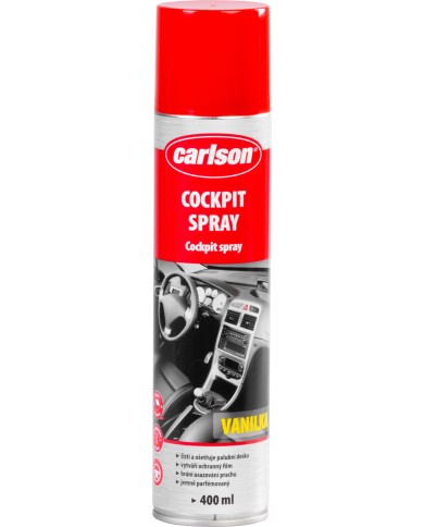 Čistič palubnej dosky carlson, aerosól, vanilka, na auto, 400 ml