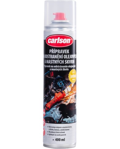 Prípravok na odstránenie olejových a mastných škvŕn carlson, na auto, 400 ml