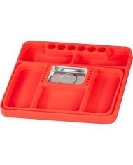 Nádoba Strend Pro, na skrutky, magnetická, silikónová, do autodielní, 272x240x25 mm