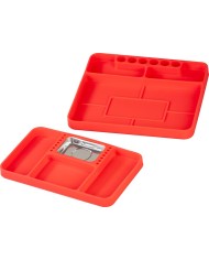 Nádoba Strend Pro, na skrutky, magnetická, silikónová, do autodielní, 272x240x25 mm