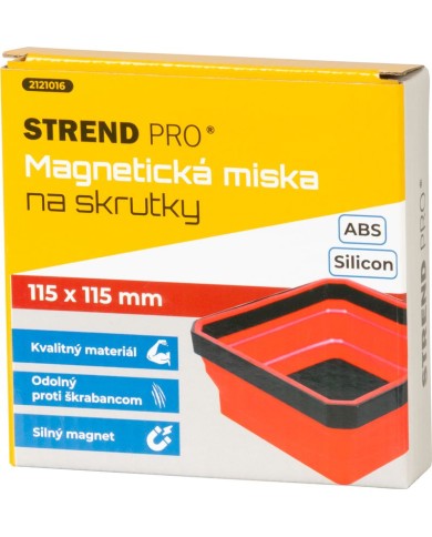 Miska Strend Pro, nádoba, na skrutky, magnetická, skladacia, silikónová, 115x115 mm