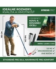 Kosa EURO 70 cm, kovaná + kovové kosisko, na trávu