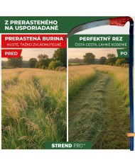 Kosa EURO 70 cm, kovaná + kovové kosisko, na trávu