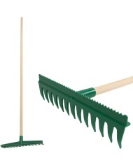 Hrable vyrovnávacie R140, 13 zubé, plastové, s urovnávacou hranou, 160 cm násada