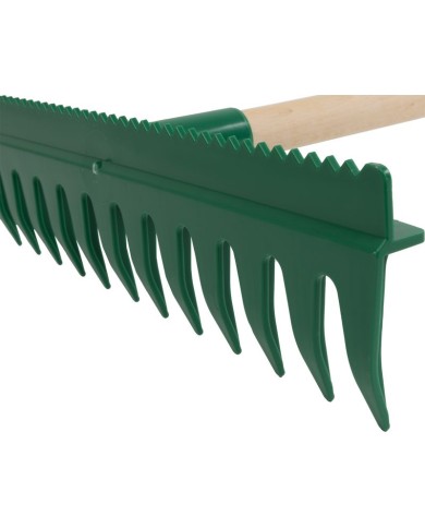 Hrable vyrovnávacie R140, 13 zubé, plastové, s urovnávacou hranou, 160 cm násada