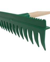 Hrable vyrovnávacie R140, 13 zubé, plastové, s urovnávacou hranou, 160 cm násada