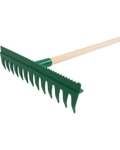 Hrable vyrovnávacie R140, 13 zubé, plastové, s urovnávacou hranou, 160 cm násada