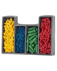 Sada vrtákov a hmoždiniek Strend Pro MS517, kov-drevo-tehla