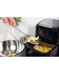 Obracačka MagicHome, kuchynská, nerez, s otvormi, 34 cm