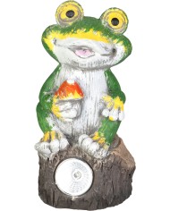 Dekorácia Strend Pro Garden, žaba, solárna, 2xLED, 9,5x9x19 cm