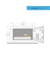 Trezor Yale YSV/170/DB2 Value, mini, čierny