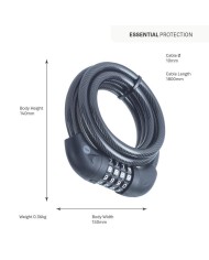 Zámok Yale YCC0/10/180/2, na bicykel, číselný kód