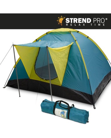 Stan Strend Pro, turistický, pre 3-4 osoby, tyrkysový, 205x205x120 cm