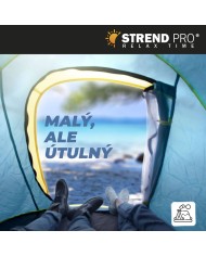 Stan Strend Pro, rozkladací, plážový, modro-žltý, 220x120x95 cm