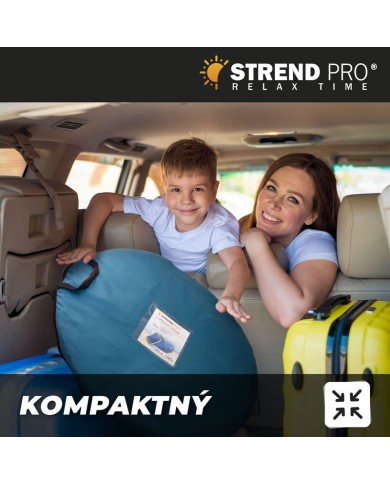 Stan Strend Pro, rozkladací, plážový, modro-žltý, 220x120x95 cm