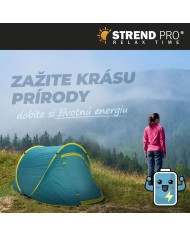 Stan Strend Pro, rozkladací, plážový, modro-žltý, 220x120x95 cm