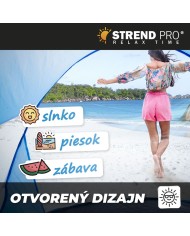 Stan Strend Pro, rozkladací, plážový, modrý, 190x120x90 cm