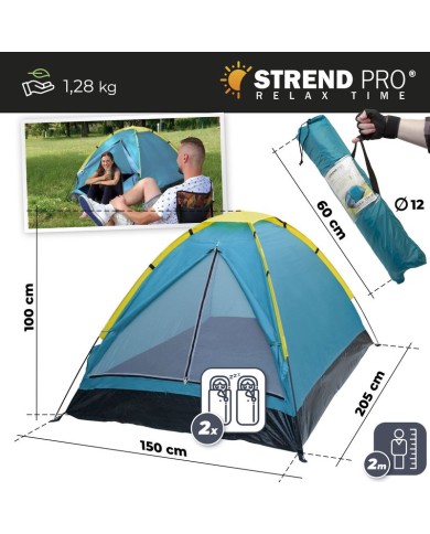 Stan Strend Pro, turistický, pre 2 osoby, zelený, 205x150x100 cm