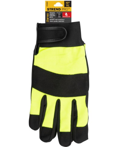 Rukavice Strend Pro Zarso, koža/syntetika, vystužené, veľkosť 10/XL, blister