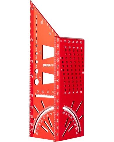 Uholník Strend Pro Premium, stolársky, ALU pokosový, 150 mm, 30°-45°-60°-90°