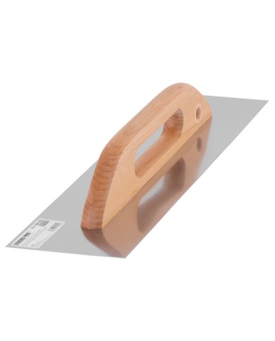 Hladítko Strend Pro Premium, HardWood, drevená rúčka, 480x130 mm, rovné, 0,7 mm, nerezové