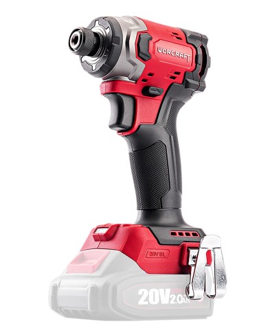 Uťahovák Worcraft CIS-S20LiBM-260 ShareSYS, 20V Li-Ion, rázový, HEX, 260Nm, bezuhlíkový, SET 1x akumulátor 2.0 Ah + 1x nabíjačka