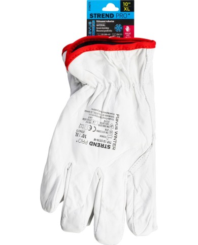 Rukavice Strend Pro Flavus Winter, zimné, ochranné, zateplené, celokožené, veľkosť 10/XL, blister