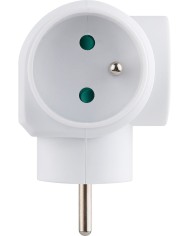 Zásuvka Strend Pro, rozbočovacia, biela, 3x 16 A