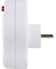 Zásuvka Strend Pro, rozbočovacia, biela, 3x 16 A, vypínač