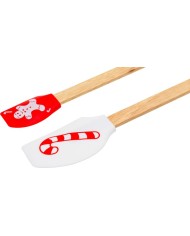 Stierka MagicHome, na pečenie/varenie, vianoce, silikón, červená/biela s potlačou