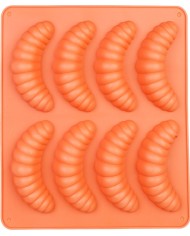 Forma MagicHome, na pečenie, silikónová, na 8 vanilkových rožkov