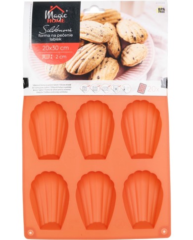 Forma MagicHome, na pečenie, silikónová, na 9 labiek, 20x30x1,2 cm