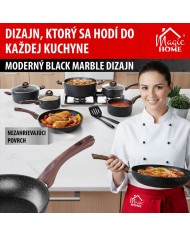 Panvica MagicHome Black Marble Line, 24 cm