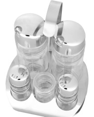 Sada koreničiek MagicHome, v stojane, nerez