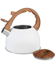 Čajník MagicHome, pískací, biely, 2500 ml