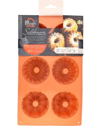 Forma MagicHome, na pečenie, na minibábovky, silikónová, 29,5x17,5x3,5 cm