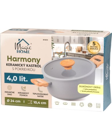 Kastról MagicHome Harmony, so sklenenou pokrievkou, 24 cm