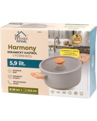 Kastról MagicHome Harmony, so sklenenou pokrievkou, 28 cm