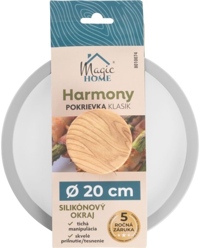 Pokrievka MagicHome Harmony, sklenená, 20 cm