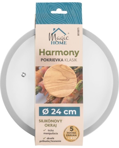 Pokrievka MagicHome Harmony, sklenená, 24 cm