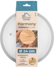 Pokrievka MagicHome Harmony, sklenená, 24 cm